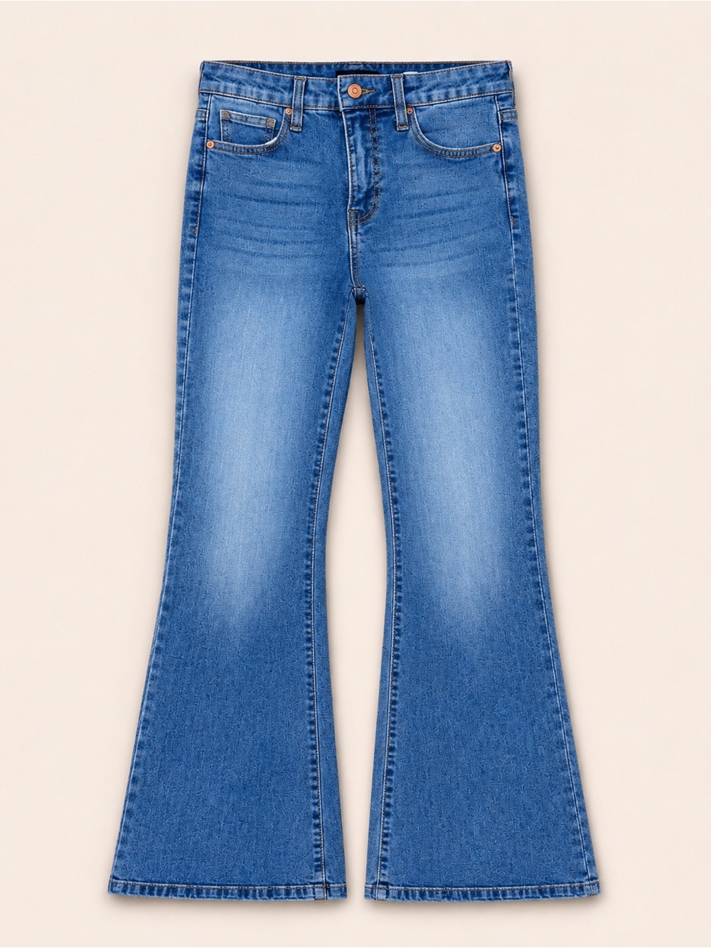 BCBGeneration High Rise Curvy Flare Jeans 5/27 Blue Denim